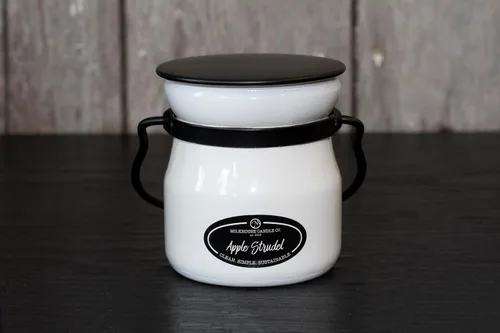 Miniatura 6 de Milkhouse Candle Company Apple Strudel - Vela de soja – Canela Manzana Aroma de vainilla – Tarro de crema de 5 onzas con tapa, más de 35 horas