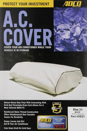 Miniatura 2 de ADCO 3021, tapa para aire acondicionado de RV color blanco, tamaño 21
