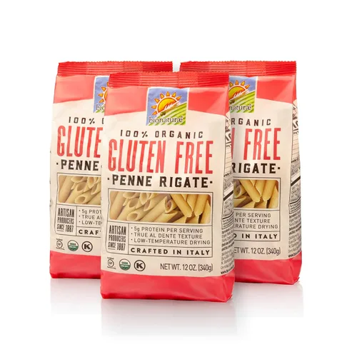 Miniatura 8 de Bionaturae Fusilli Pasta Fideos - Pasta orgánica sin gluten, pasta de arroz y lentejas, certificado Kosher, alta proteína, sin OMG, pasta Fusilli