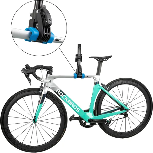 Miniatura 4 de ROCKBROS Soporte de reparación de bicicletas: banco de trabajo de montaje en banco para bicicletas de carretera y montaña
