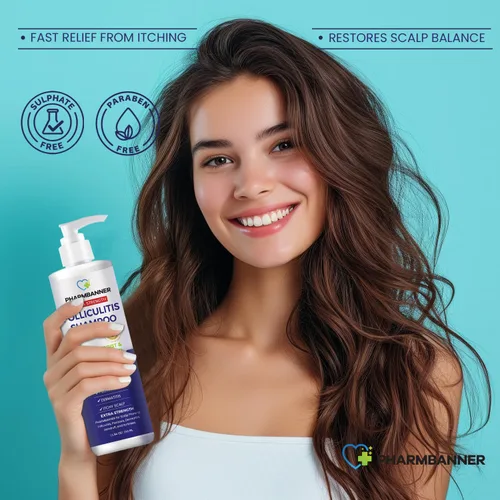 Miniatura 3 de PHARMBANNER Juego de Champú y Acondicionador Antifúngico – Aceite de Árbol de Té y Argán para Foliculitis, Dermatitis Seborreica, Psoriasis