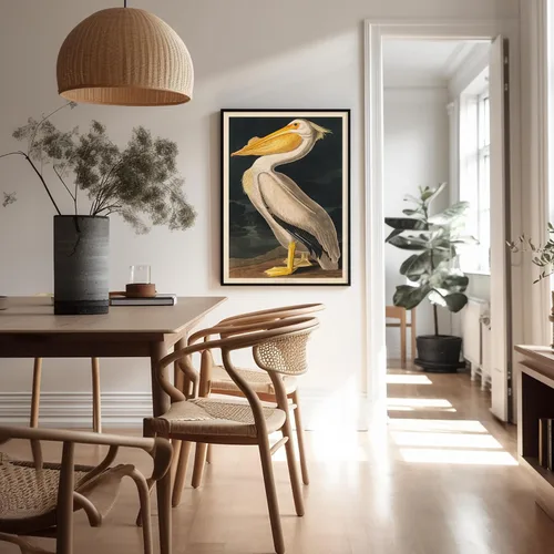 Miniatura 5 de Poster Master Póster vintage de James Audubon - Impresión retro de pelícano blanco - Arte de pájaros de América - Arte de pájaros - Regalo