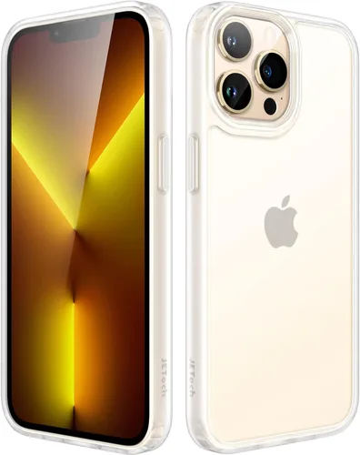 Miniatura 13 de JETech Funda mate para iPhone 13 de 6.1 pulgadas, a prueba de golpes, protección contra caídas de grado militar, cubierta trasera translúcida