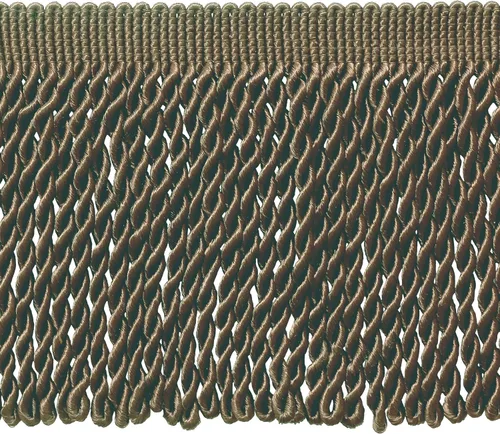 Miniatura 16 de DÉCOPRO 6" (15cm) Colección Básica Sólida de Ribete Tradicional de Flecos de Lingotes Satinados (Estilo# BFS6) Gris Plateado #049 (Plata Gris)