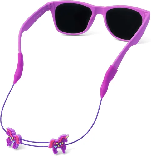 Miniatura 19 de Pilotfish Correa para lentes de sol para niños, soporte ajustable para lentes de sol sin cola para niños y niñas Soccer