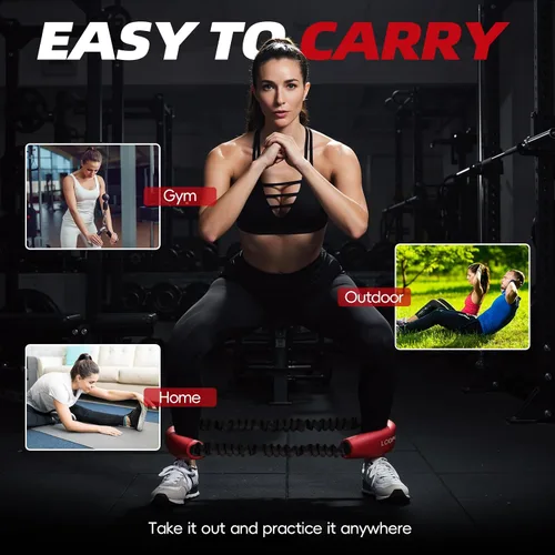 Miniatura 7 de Sistema de bandas de cadera y núcleo, bandas de resistencia de bucle para estirar y entrenar, bandas de glúteos para mujeres, bandas de halo