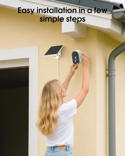 Miniatura 4 de ARCCTV Cámara de Seguridad Inalámbrica para Exteriores, Cámara WiFi de 4MP con Batería Recargable Alimentada con Panel Solar, Detección