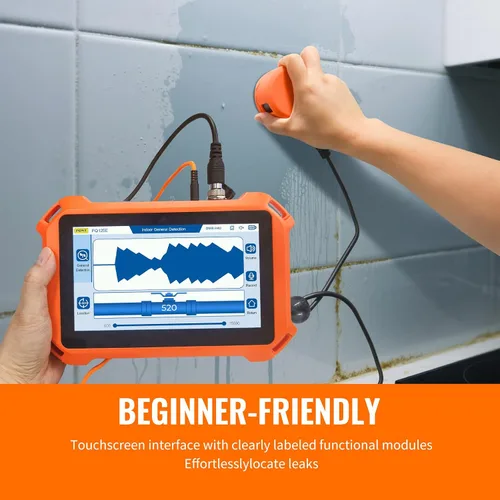 Miniatura 6 de Detectores de fugas de agua subterráneas para el hogar PQ125A Detección de fugas de agua en tuberías de pared con pantalla táctil, auriculares