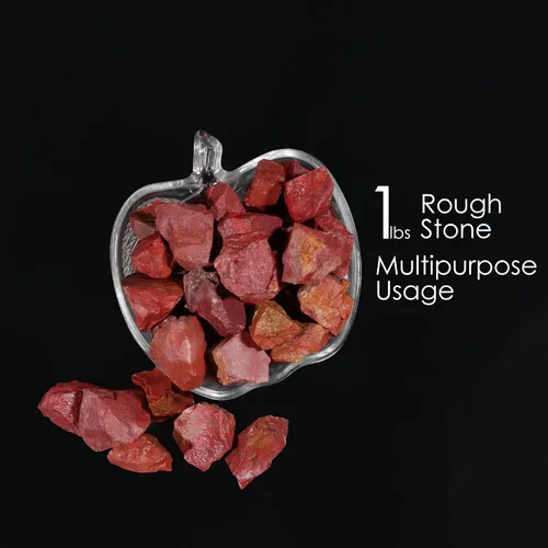 Miniatura 6 de Jaspe rojo, cristales y piedras en bruto, cristales de jaspe rojo, piedra de jaspe rojo crudo, juego de cristales curativos, gemas de cristal