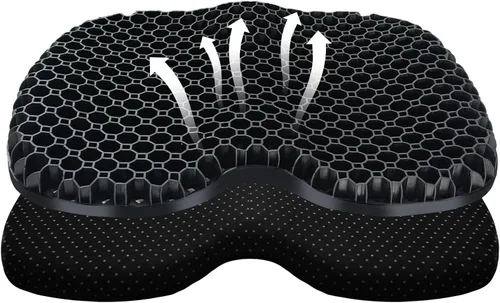 Miniatura 12 de Cojín de asiento de kayak, asiento de kayak de gel grueso antideslizante impermeable, almohadilla de goma portátil para remo de canoa para estadio