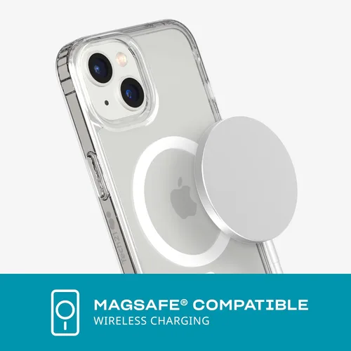 Miniatura 3 de tech21 Funda transparente para iPhone 14 Evo Clear compatible con MagSafe®, resistente a los arañazos, absorbe los golpes y protección contra caídas
