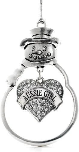 Miniatura 188 de Inspired Silver - Big Sis - Adorno de Navidad plateado - Adorno de árbol de Navidad con dije de corazón con circonita cúbica - Decoración colgante