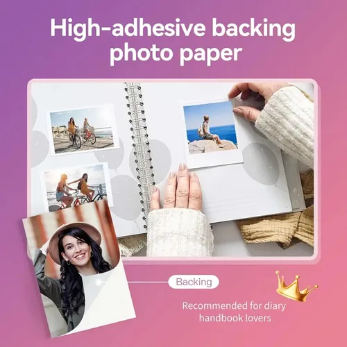 Miniatura 4 de Mini impresora fotográfica instantánea portátil - Bluetooth 5.0, funciona con iOS y Android