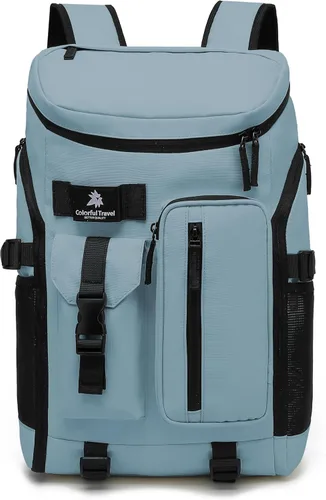 Miniatura 34 de Kalesi Bolsa de lona para gimnasio, 4 vías, impermeable, con compartimento para zapatos, para viajes, deporte, senderismo, laptop