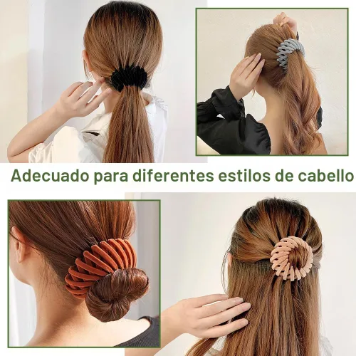 Miniatura 4 de Pinza para cabello Bird Nest - Pinza mágica para moños expandible, accesorios para el cabello para mujeres, sujetador de coleta, pinza para moños