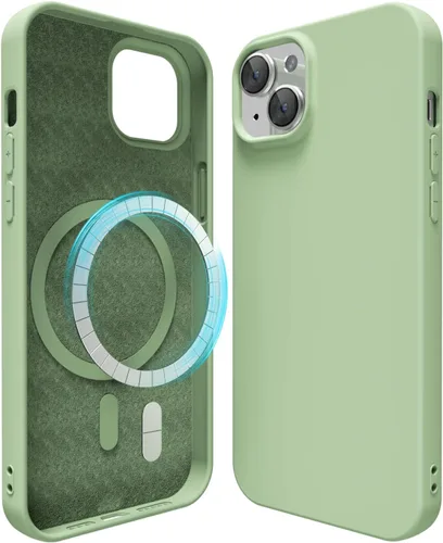 Miniatura 131 de oakxco Funda de silicona para iPhone 12 Pro Max, magnética, compatible con carga inalámbrica Magsafe, cubierta protectora de goma suave y delgada