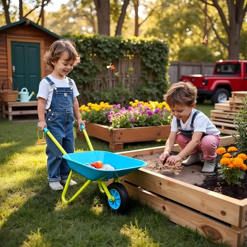 Miniatura 9 de Juego de herramientas y cubo de jardín para niños, de la marca G & F