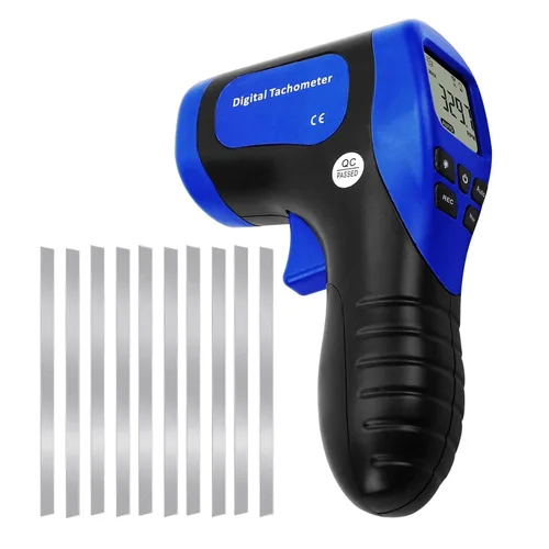 Tacómetro láser para fotos, medidor de velocidad del motor, medidor de RPM sin contacto, pistola de medición de velocidad del motor, medición