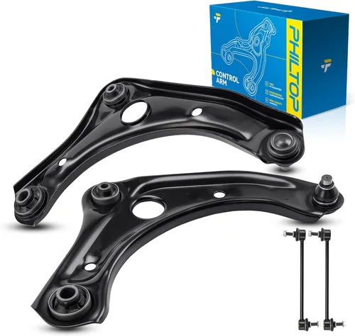 Miniatura 129 de PHILTOP Kit de suspensión delantera de 10 piezas, brazos de control inferiores con juntas de bola, eslabones de extremo de barra estabilizadora