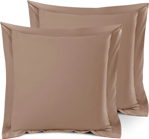 Miniatura 93 de Nestl Juego de 2 fundas tipo sham de almohada suaves - Fundas de almohada de microfibra de doble cepillado - Fundas de almohada de cama premium