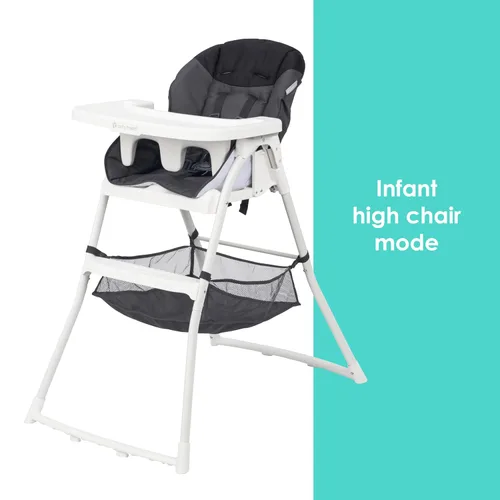 Miniatura 2 de Baby Trend Silla alta con pliegue plano, color negro estelar