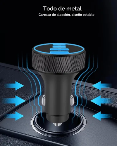 Miniatura 7 de [4 en 1] Cargador de Coche USB C, Adaptador de Encendedor de Cigarrillos de Carga Súper Rápida de 4 Puertos 90W, Dual 45W USBC y USB-A Multipuerto