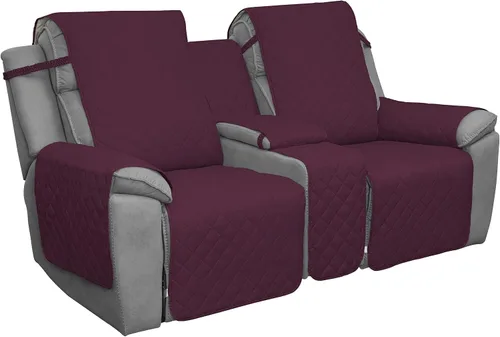Miniatura 22 de Easy-Going - Funda reclinable con consola, funda de sofá reversible para sala de estar, funda de sofá dividida para cada asiento con correas