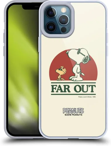 Miniatura 182 de Head Case Designs Funda de gel Woodstock 50th con licencia oficial de Peanuts Snoopy Guitar 1969 [protección de grado militar] compatible con Apple