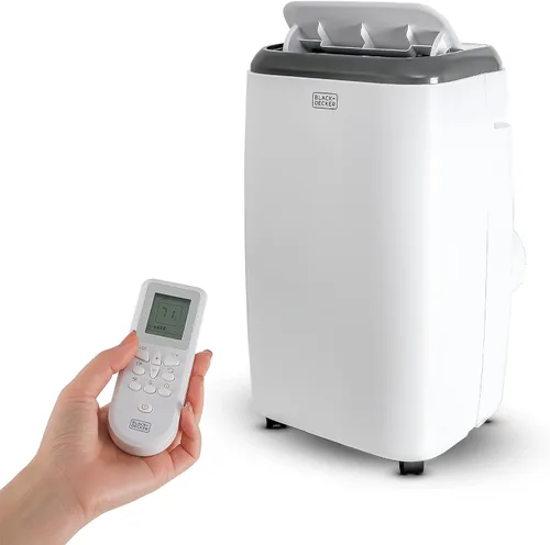 BLACK+DECKER Aire acondicionado portátil, 10,000 BTU (6,000 BTU SACC) para habitaciones de hasta 450 pies cuadrados, CA portátil con control remoto