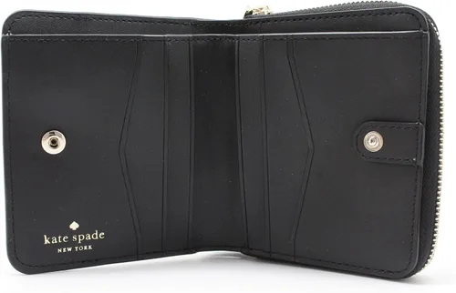 Miniatura 7 de Kate Spade Staci - Cartera pequeña con cremallera alrededor de color beige cálido, color negro, multicolor