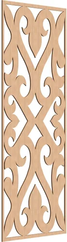 Miniatura 103 de Keene Paneles de pared decorativos de madera con calado, 9 3/8 pulgadas de ancho x 24 3/8 pulgadas de alto x 1/4 de alto, roble rojo rojo (Red Oak)