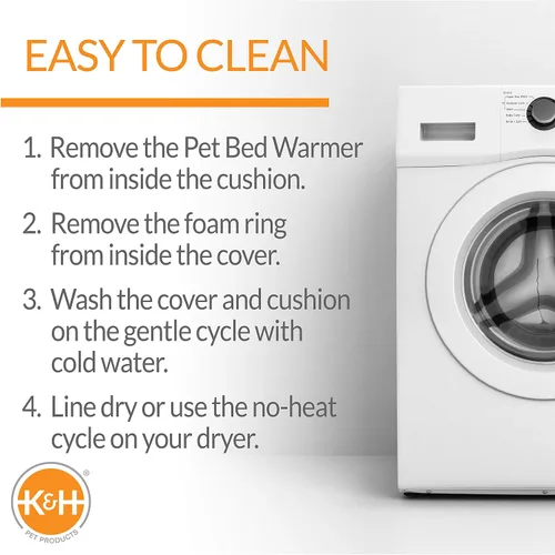 Miniatura 6 de K&H Pet Products Thermo-Kitty Bed Deluxe - Cama Calefactada de Lujo para Gatos Grandes - Cama Calefactada para Mascotas de Interior para Perros