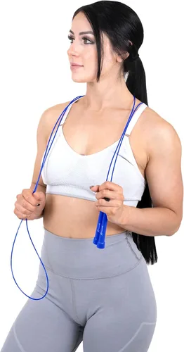 Miniatura 5 de ProsourceFit Speed Jump Rope 10’ Adjustable Length, Super Fast Turning for Cardio, Boxing Azul