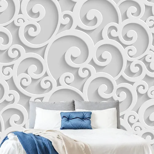 Miniatura 41 de NWT Calcomanía removible de pared/mural blanco pastel azul margarita, naturaleza, desierto, arte digital, arte moderno, decorativo, floral