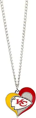 Miniatura 13 de Collar con colgante de corazón en espiral de la NFL - Joyería de regalo para mamá, esposa, hermana, hija, mejor amiga - Regalo ideal