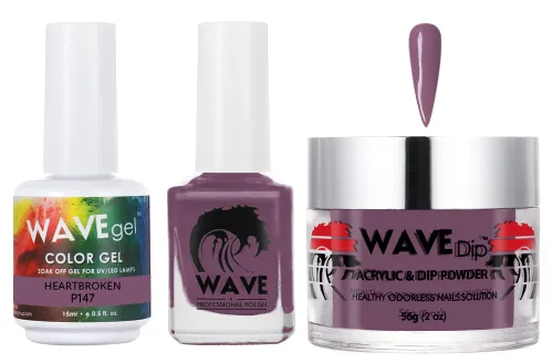 Miniatura 36 de WAVEGEL - Juego de gel de remojo, laca de uñas y polvo acrílico a juego - Colección Simplicity - #P109 Blizzard