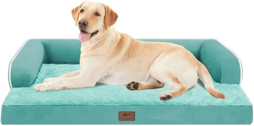 Miniatura 97 de Cama ortopédica impermeable para perros pequeños, cama para perros de tamaño mediano, cómoda cama para mascotas y gatos con lados, funda extraíble