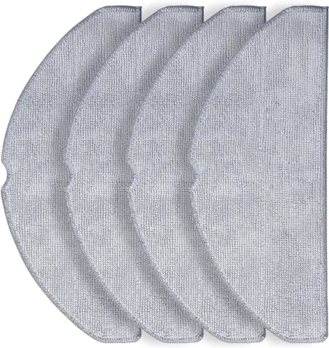 Miniatura 15 de Paquete de 4 almohadillas de trapeador de repuesto para aspiradora robot Roborock Q10 S5/Q10 S5+ – Paños de microfibra lavables a máquina