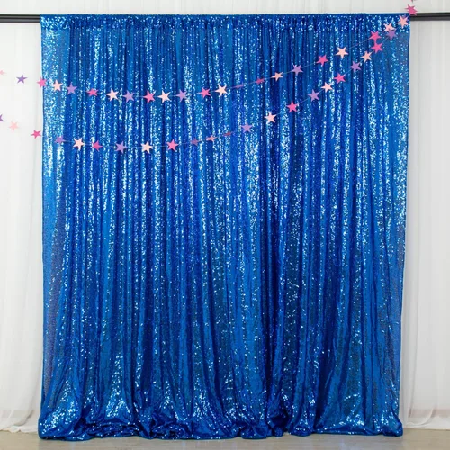 Miniatura 32 de ShinyBeauty Cortinas de lentejuelas 2 paneles 2 pies x 8 pies verde iridescente, telón de fondo para fotomatón, fondo para graduaciones, baby