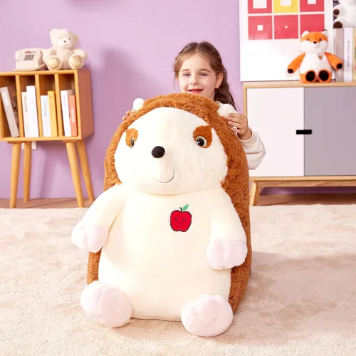Miniatura 3 de IKASA Juguete de peluche de erizo gigante, grande de 23 pulgadas, lindos juguetes suaves jumbo, enorme tamaño grande, esponjoso, de gran
