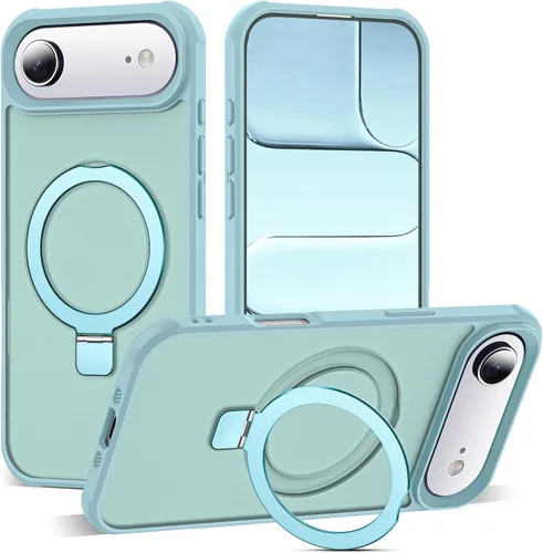 Miniatura 189 de SKYLMW – Funda compatible con iPhone 12 Pro Max y iPhone 13 Pro Max con soporte magnético invisible tipo anillo, fundas translúcidas para teléfonos