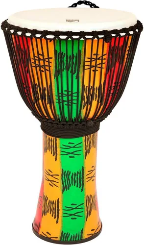 Miniatura 9 de Toca Freestyle II Mecánicamente Tuned Djembe - Puesta de sol africana