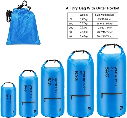 Miniatura 2 de Altatac - Mochila impermeable flotante con 2 bolsillos exteriores con cremallera