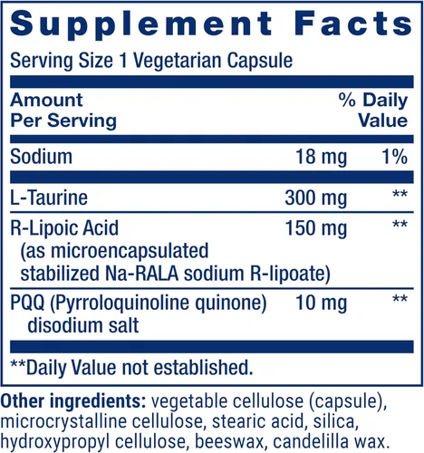 Miniatura 3 de Life Extension Mitochondrial Basics with PQQ, L-Taurine, R-lipoic Acid, foundational Supplement for Cellular Energy Production, Brain and Heart