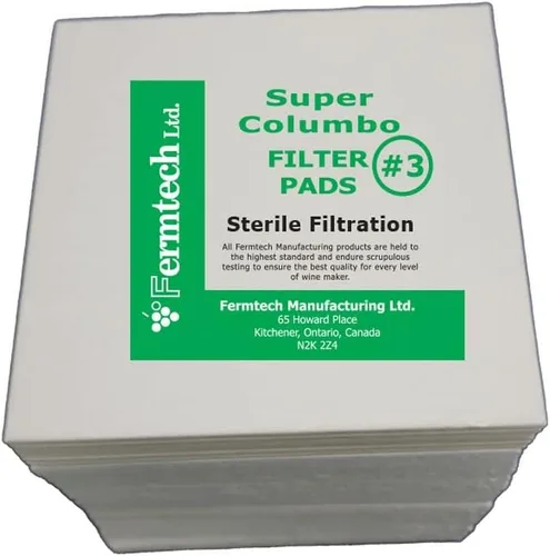 Miniatura 5 de Almohadillas de filtro n.º 1 de 7.9 in x 7.9 in para filtros de placas de 7.9 x 7.9 in. Almohadillas nominales de 8 micras. Funciona con filtros