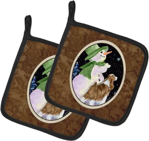 Miniatura 66 de Caroline's Treasures SS8617PTHD - Juego de soportes para ollas de cocina resistentes al calor, almohadillas calientes para horno para cocinar, Husky