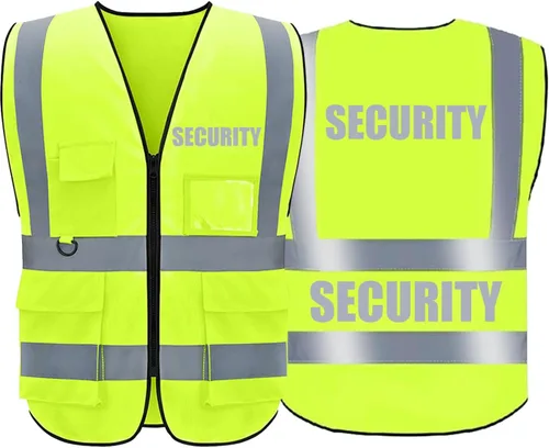 Miniatura 15 de BeautyWill Chalecos de seguridad de alta visibilidad clase 2 con certificación ANSI Chaleco de trabajo de seguridad con cremallera frontal