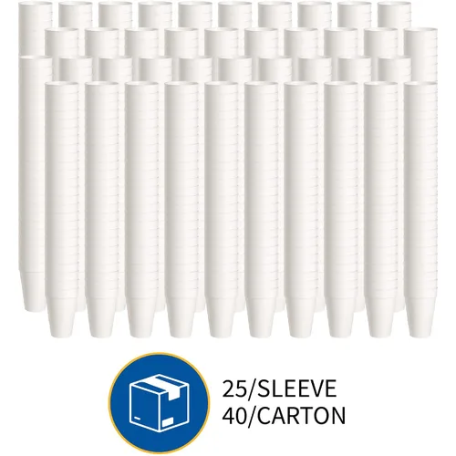 Miniatura 8 de Vaso Genuine Joe de poliestireno para bebidas frías y calientes, color blanco, GJO58554, Blanco, 1000
