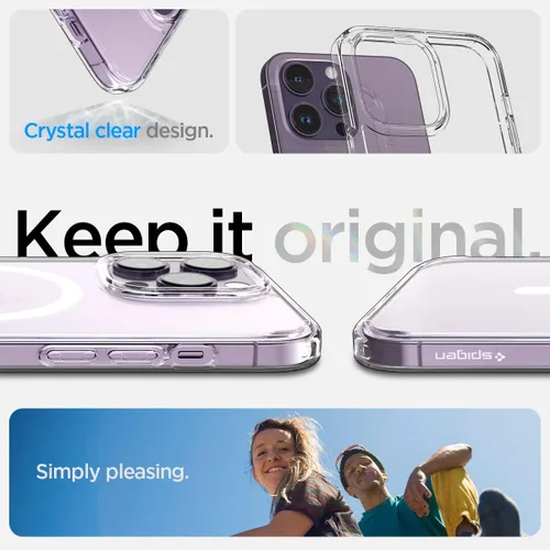 Miniatura 2 de Spigen Funda ultra híbrida MagFit diseñada para iPhone 14 Pro (2022) [antiamarilleo] [protección de grado militar] compatible con MagSafe