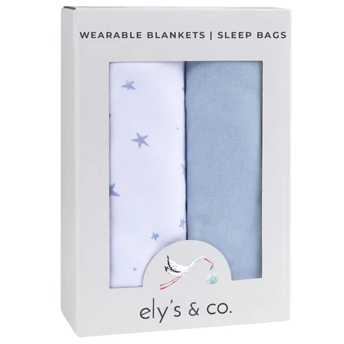 Miniatura 6 de Ely's & Co. Manta de algodón para bebé, saco de dormir de algodón 0-3,3-6, 6-12, 12-18 meses, juego de 2 unidades para bebé niño y niña, rosa, azul